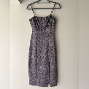 Floral spaghetti strap midi dress size Small